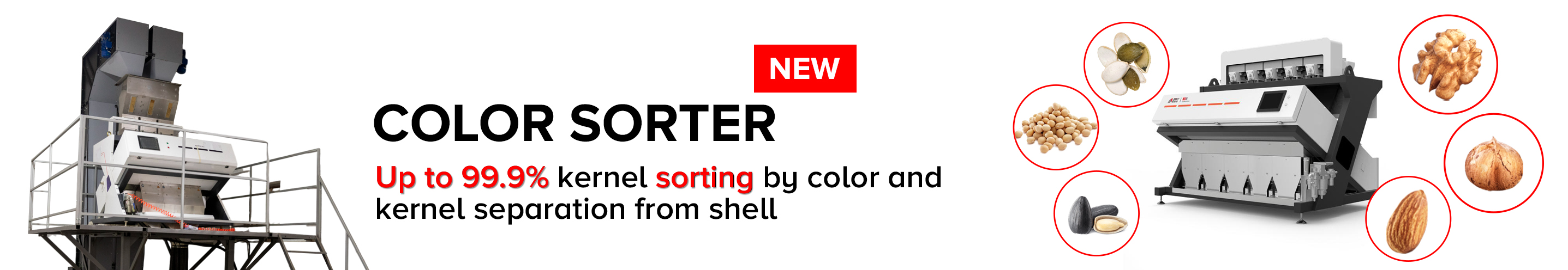 New product - color sorter for sorting bulk products