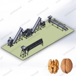 Полный комплекс для переработки грецкого ореха (200 кг/ч)
